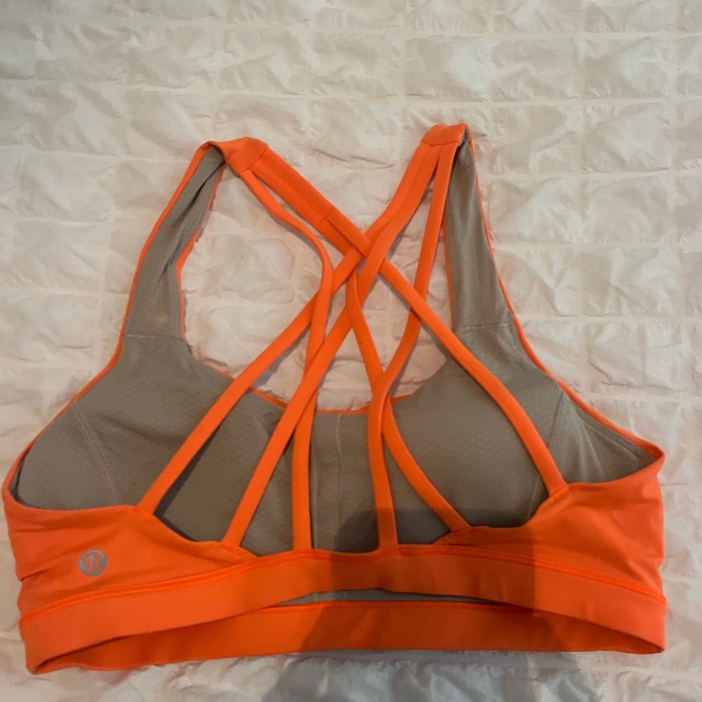 Lululemon sports bra 6 orange